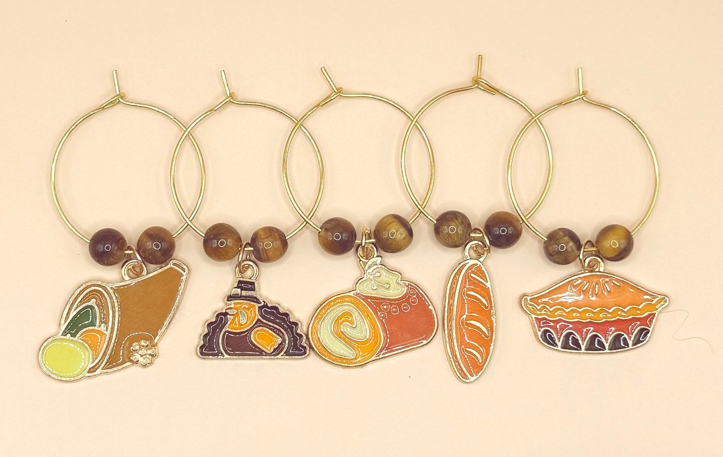 Thanksgiving Cocktail Charms- Pumpkin Pie