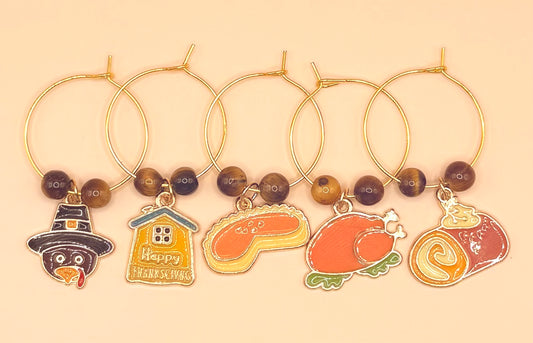 Thanksgiving Cocktail Charms- Turkey Day