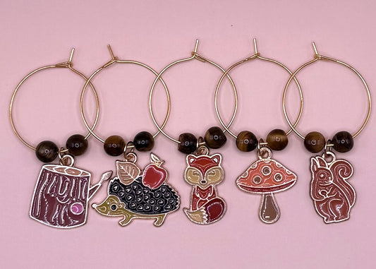 Fall Cocktail Charms- Woodland Creatures
